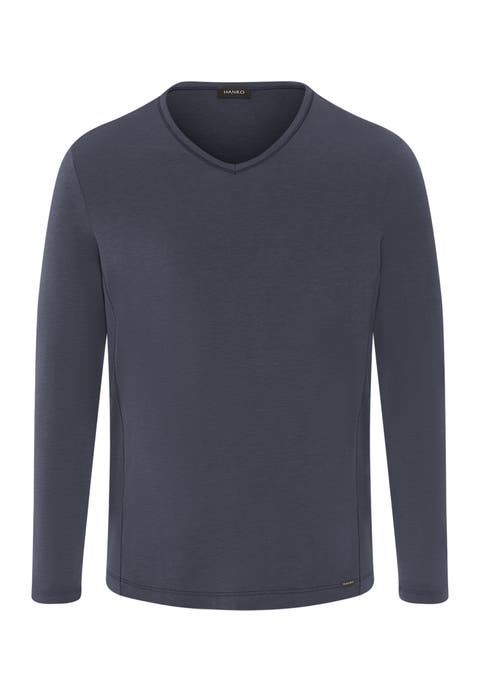 Natural Function Tencel And Cotton Fitted V-Neck Top