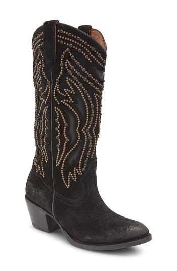 Frye Shelby Studded Leather Boot In Multi