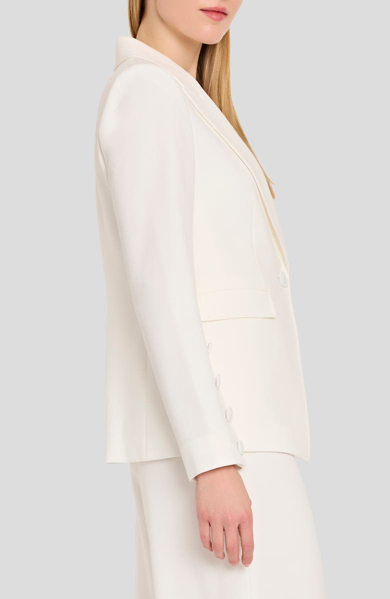 Tahari ASL One-Button Blazer, Alternate, color, White