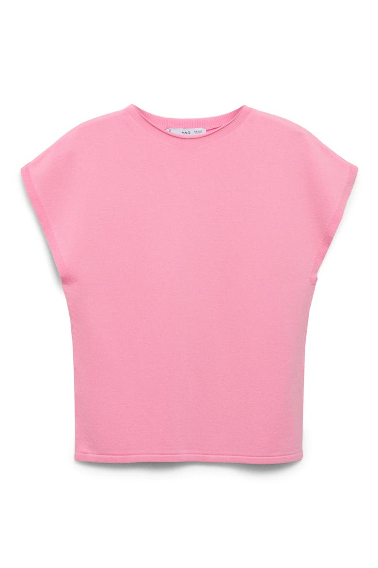 Cap Sleeve Fine Knit Sweater, Main, color, LT-PASTEL PINK