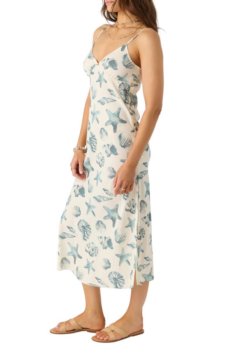 O'Neill Luana Seashell Print Midi Slipdress, Alternate, color,