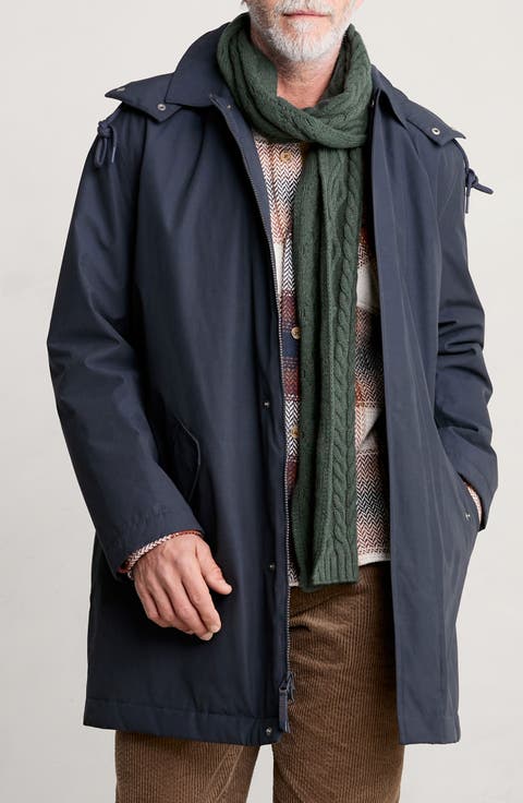 Stone Wave Waterproof Coat with Removable Hood