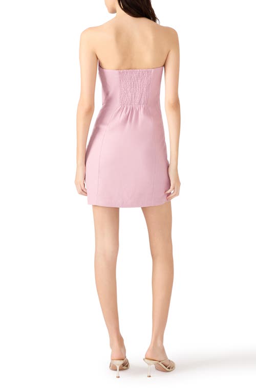 Steve Madden Luciella Strapless Minidress In Pink