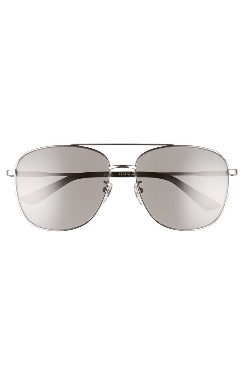 Gucci 61mm Navigator Sunglasses, Alternate, color,