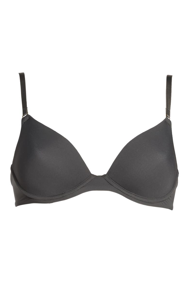 Bare Contour Underwire T-Shirt Bra, Alternate, color, DARK GREY