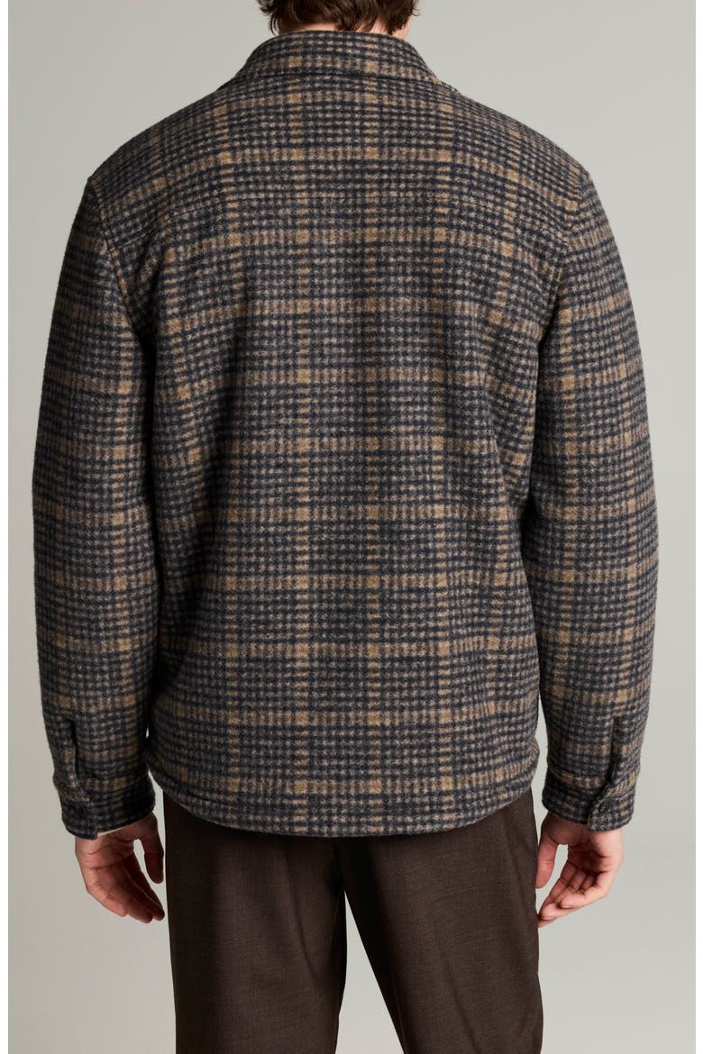 Plaid Fleece Lined Shirt Jacket, Alternate, color, COASTAL COMBO