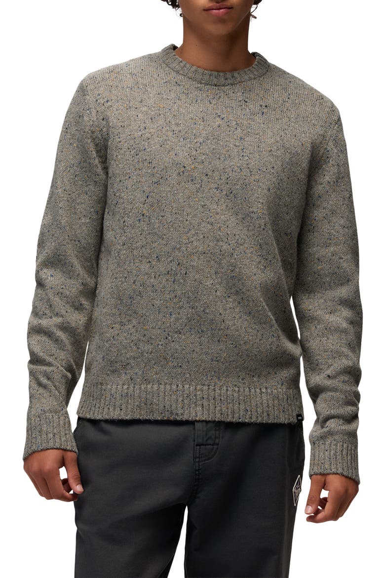 Coupeville Ombré Donegal Crewneck Sweater, Main, color, HEATHER GREY