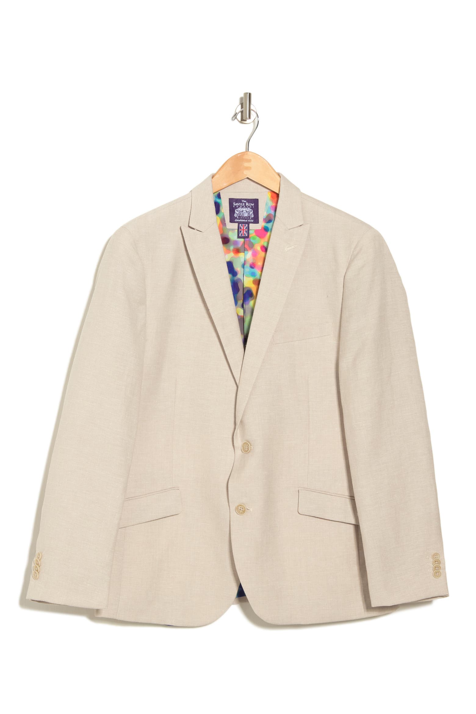 Linen Rack Card SAVILE ROW CO Lancaster Linen Blazer (Men) | Nordstromrack