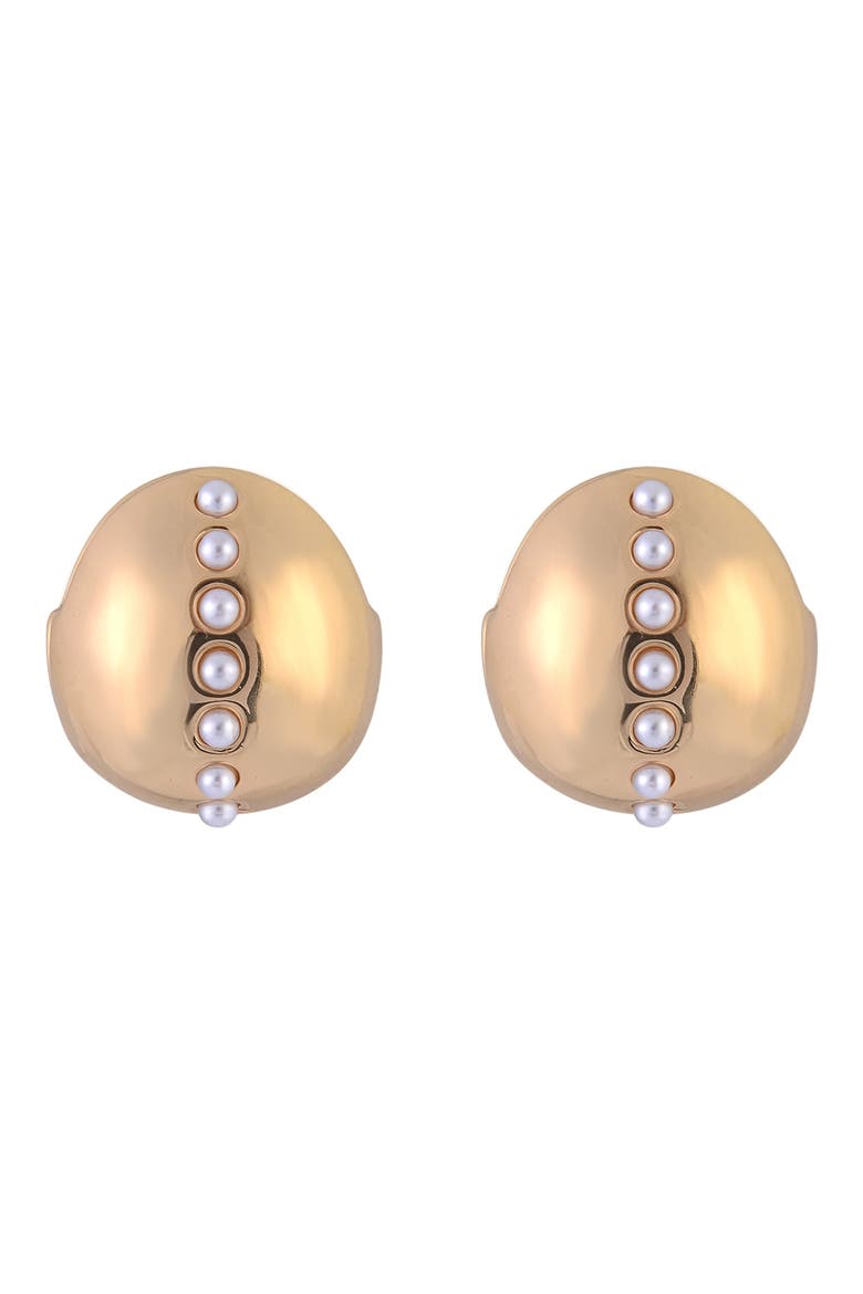 Crystal Huggie Hoop Earrings, Alternate, color, GOLD