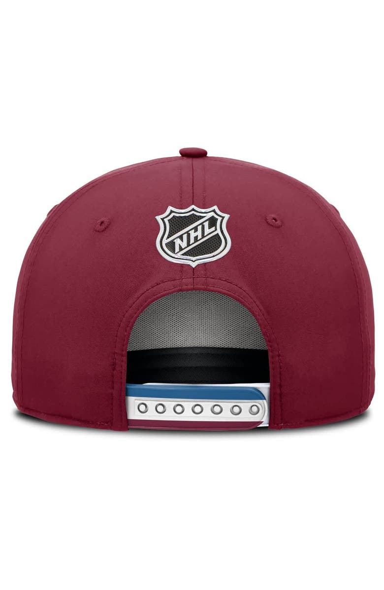 FANATICS Men's Fanatics Burgundy Colorado Avalanche 2025 NHL Draft Authentic Pro On-Stage Podium A-Frame Adjustable Hat, Alternate, color, Burgundy