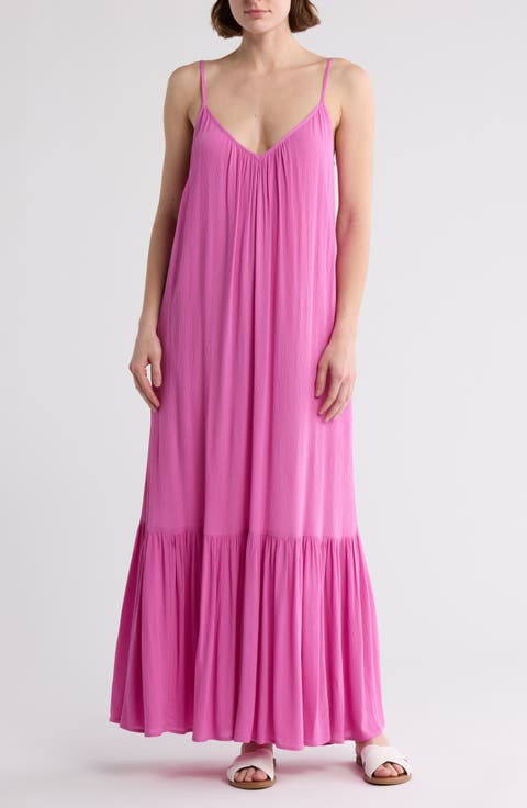 Gauze Tiered Maxi Dress