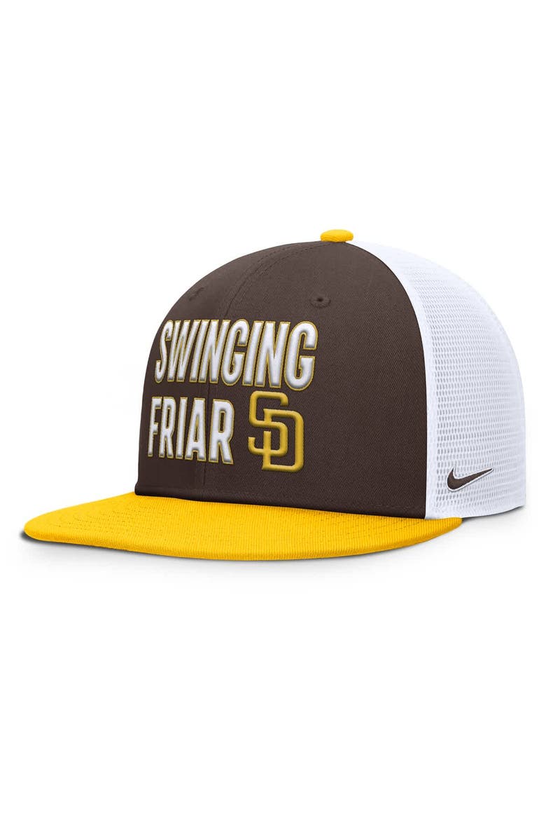 Men's Nike  Brown San Diego Padres Pro Trucker Snapback Hat, Alternate, color, Brown