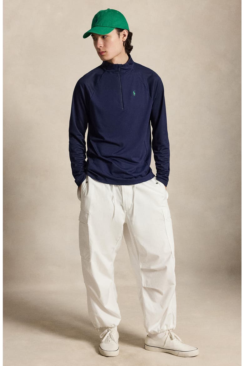 US Open Half Zip Pullover, Alternate, color, NAVY