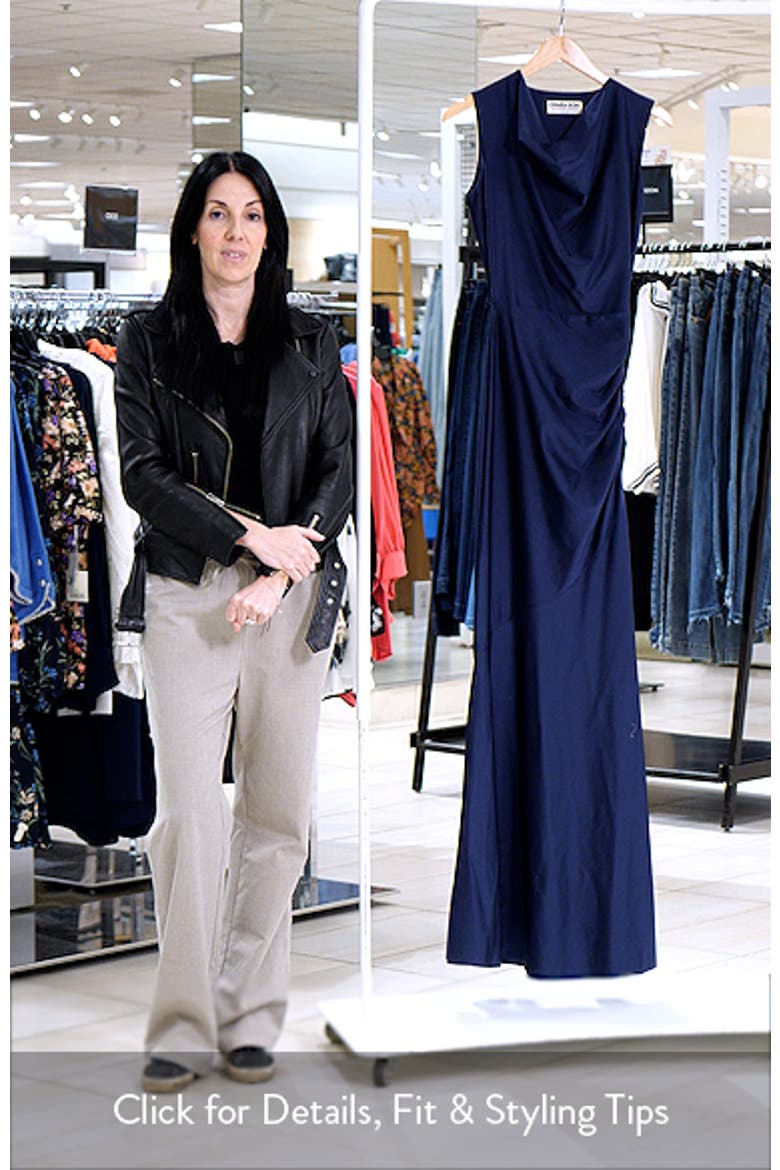 Eunia Ruched Sleeveless Gown video