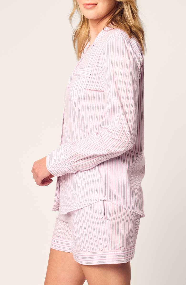 Petite Plume Twill Short Pajamas, Alternate, color, 