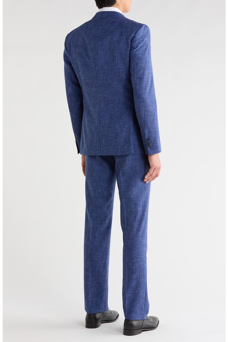 Solid Wool Blend Suit, Alternate, color, BLUE