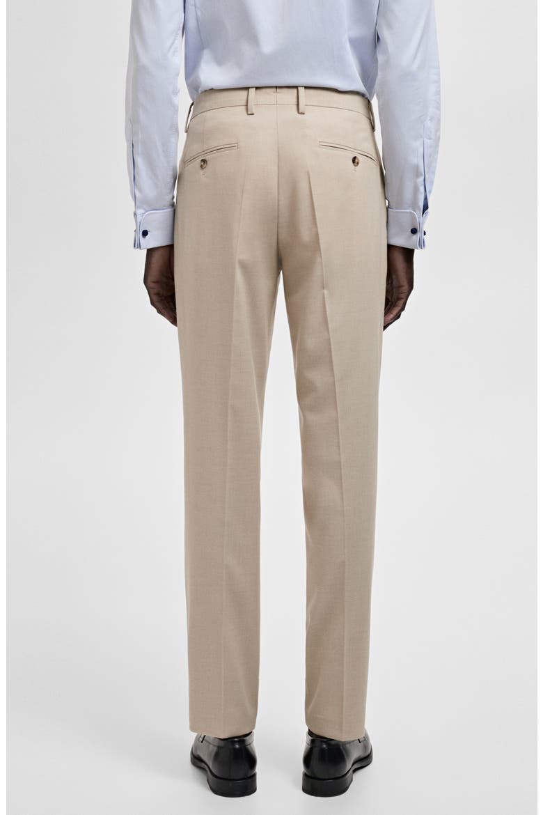 Milan Slim Fit Suit Pants, Alternate, color, BEIGE