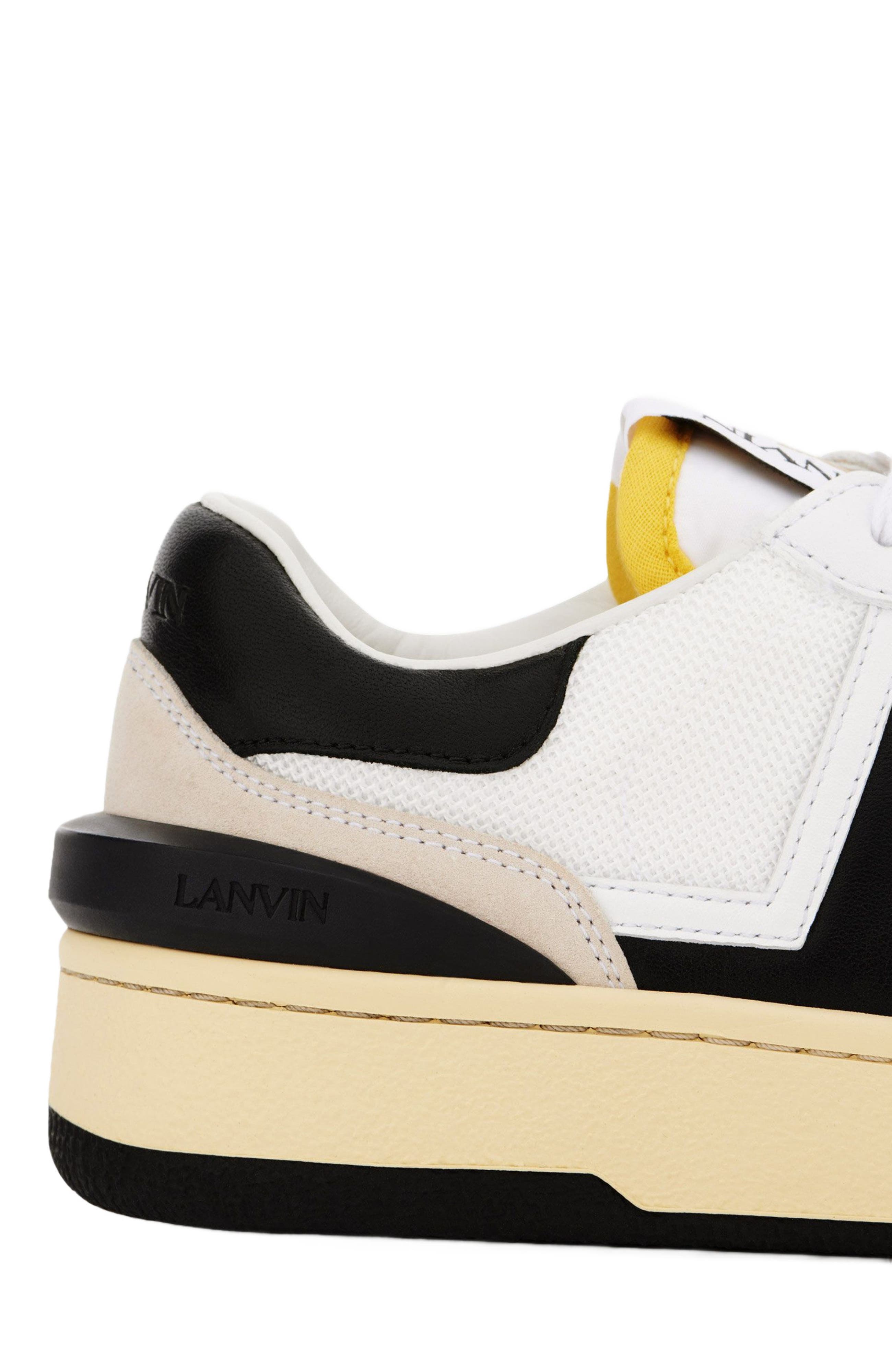 Lanvin CLAY MESH SNEAKERS, Alternate, color, White/Black
