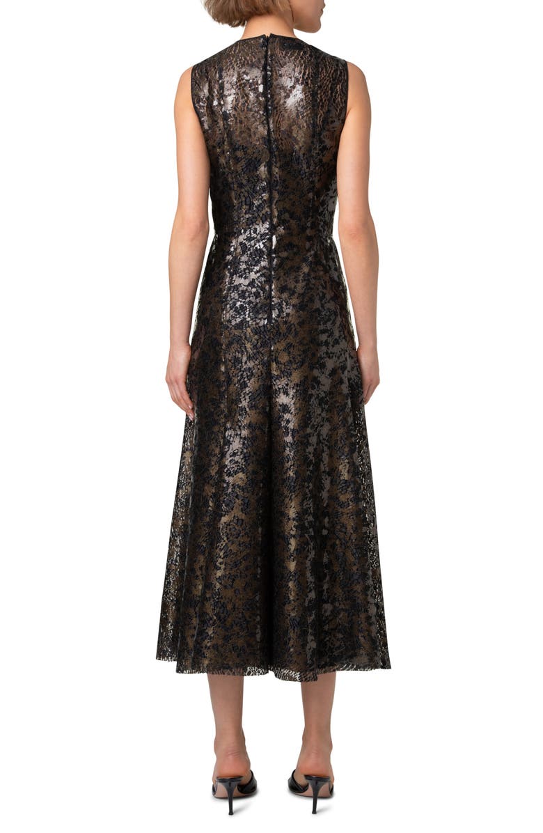 Akris Sequin Midi Cocktail Dress, Alternate, color, 