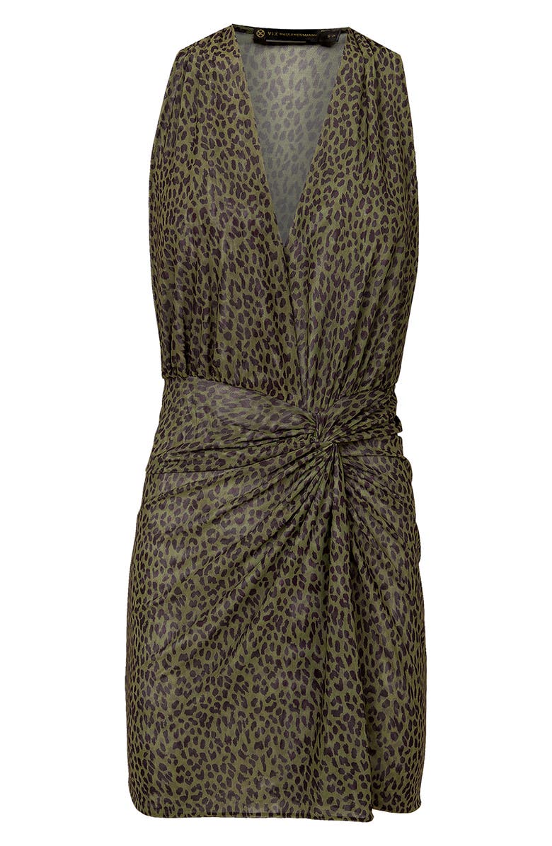 ViX Paula Hermanny Rosewood Karina Cover-Up Dress, Alternate, color, Olive Multi