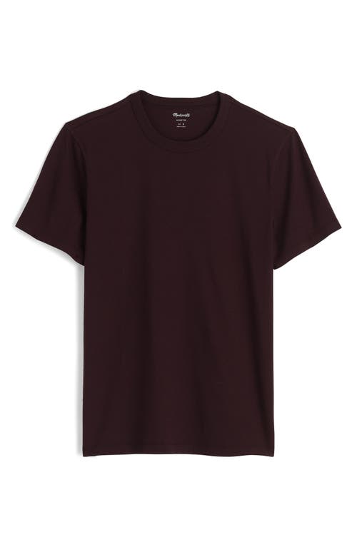 Madewell Garment-dyed Allday Crewneck Tee In Brown