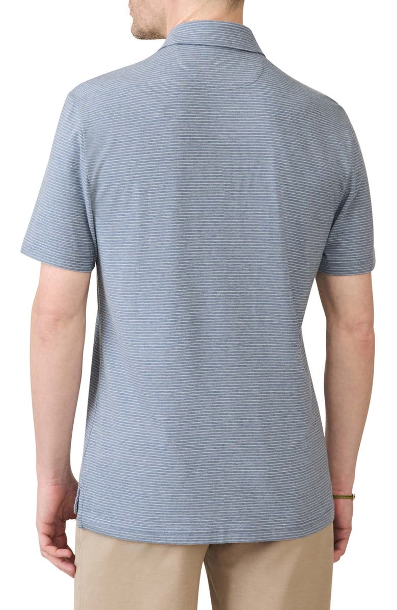 Faherty Movement Polo, Alternate, color, Azure Beach Stripe