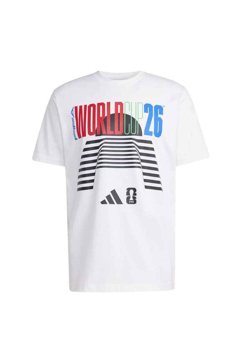 Men's adidas  White 2026 FIFA World Cup Tour T-Shirt, Alternate, color, White