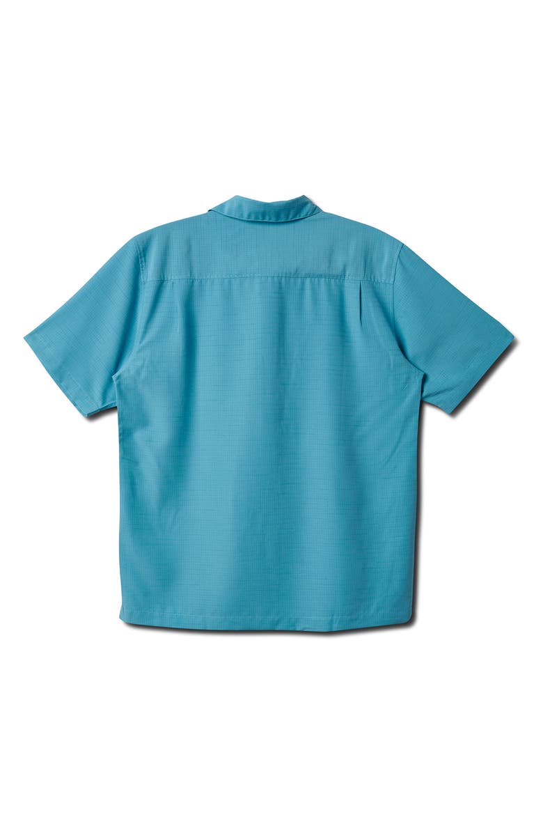 Quiksilver Centinela Short Sleeve Button-Up Shirt, Alternate, color, Aqua