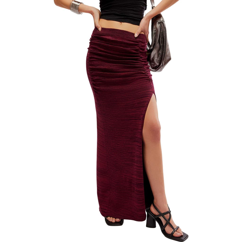Shop Free People Peak Show Maxi Skirt In Earth Red Combo