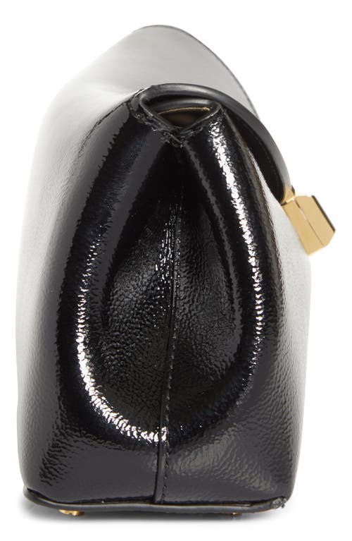 Totême Toteme Mini T-lock Naplak Leather Clutch In Red