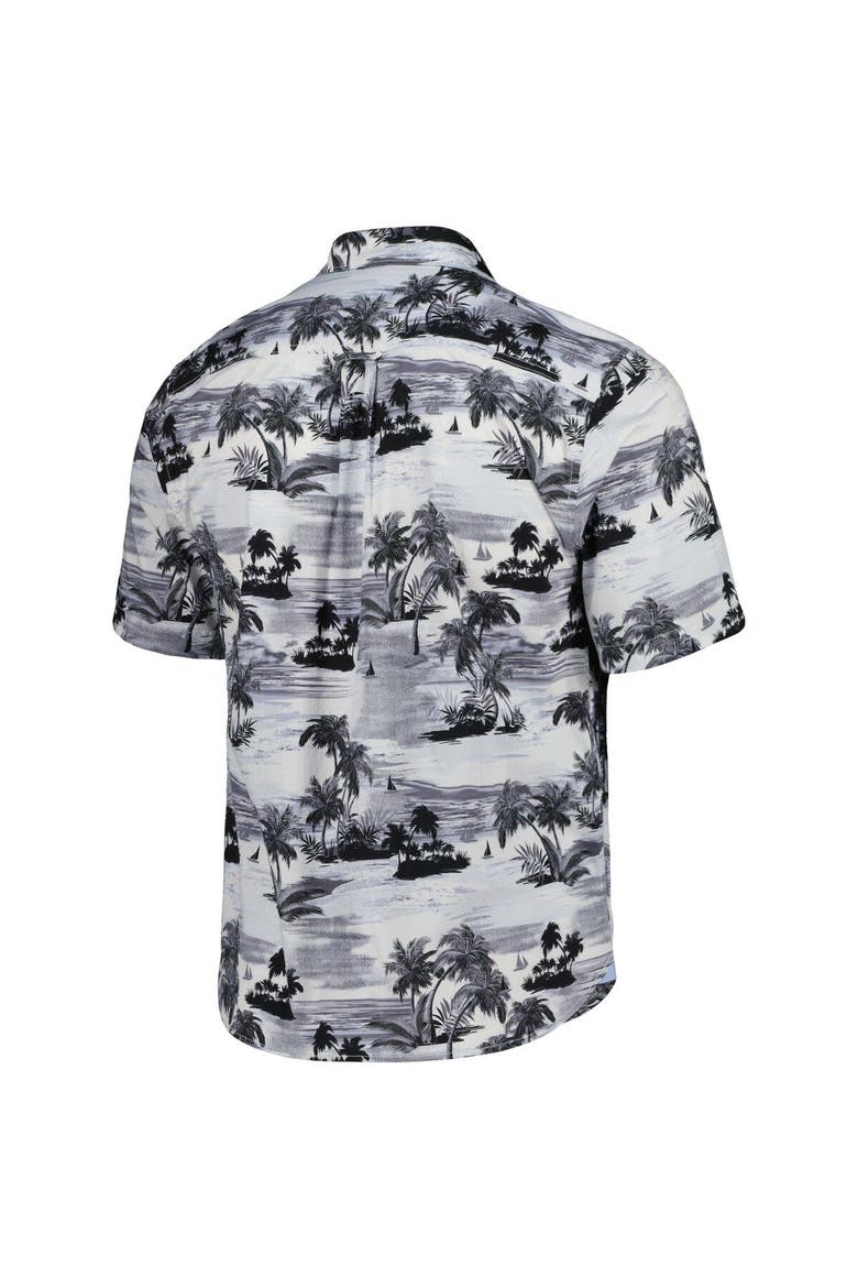 Men's Tommy Bahama Black Mississippi State Bulldogs Tropical Horizons Button-Up Shirt, Alternate, color, Black