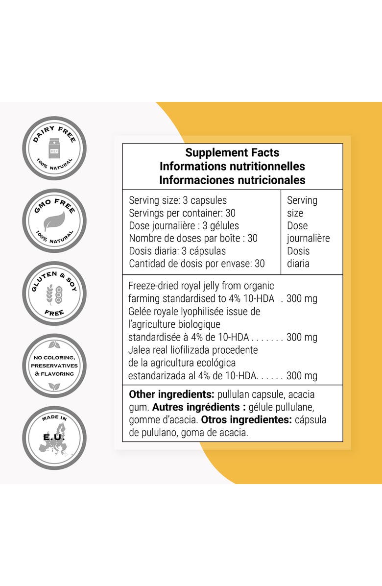 SuperSmart Organic Royal Jelly 300mg, Alternate, color, NO COLOR