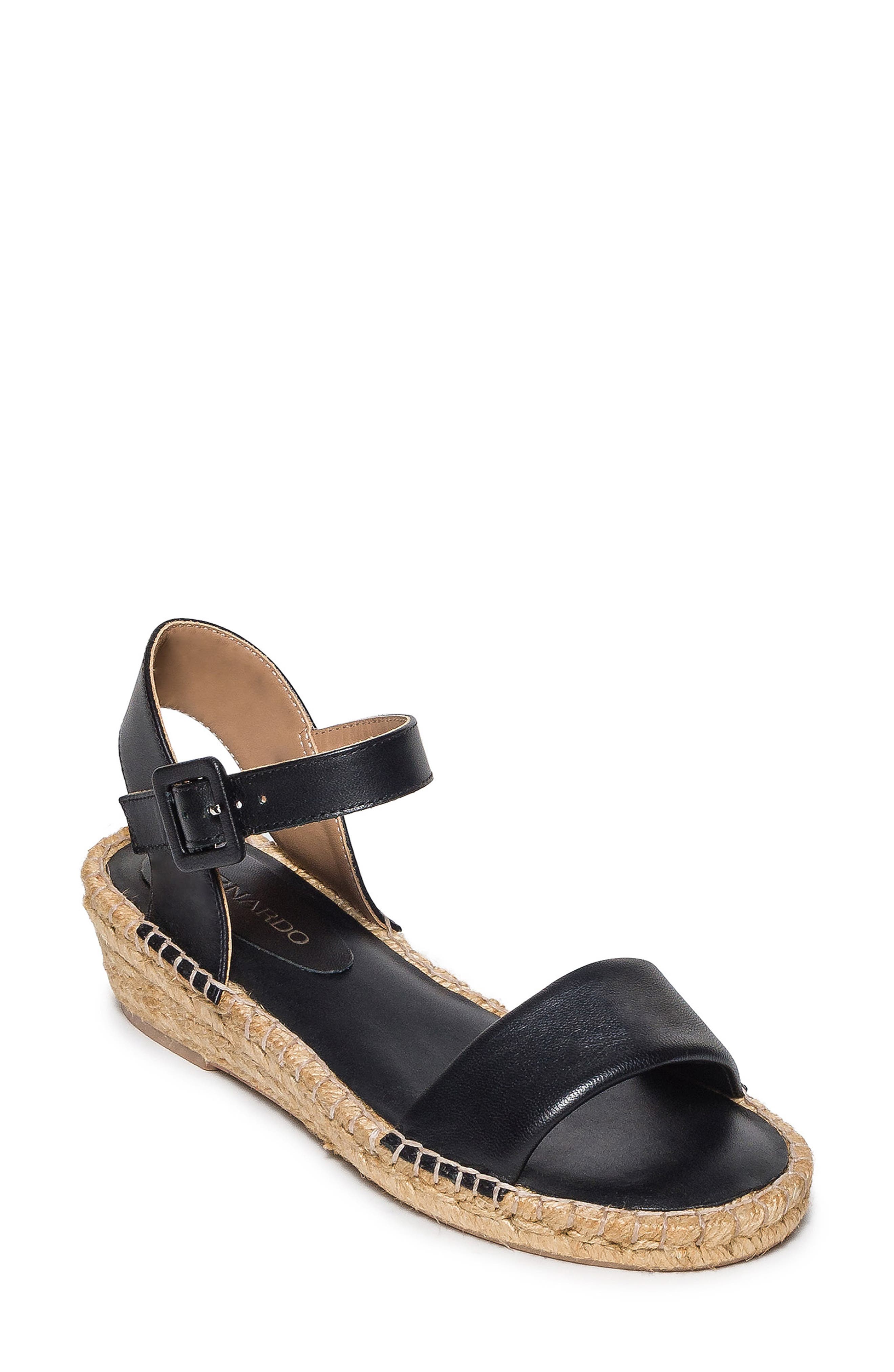 Bernardo Footwear Madrid Ankle Strap Espadrille Platform Wedge Sandal, Main, color, 