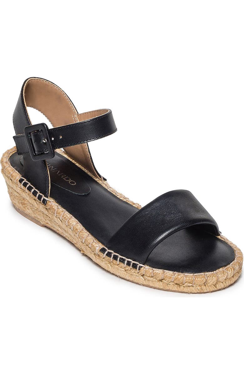 Bernardo Footwear Madrid Ankle Strap Espadrille Platform Wedge Sandal, Main, color,