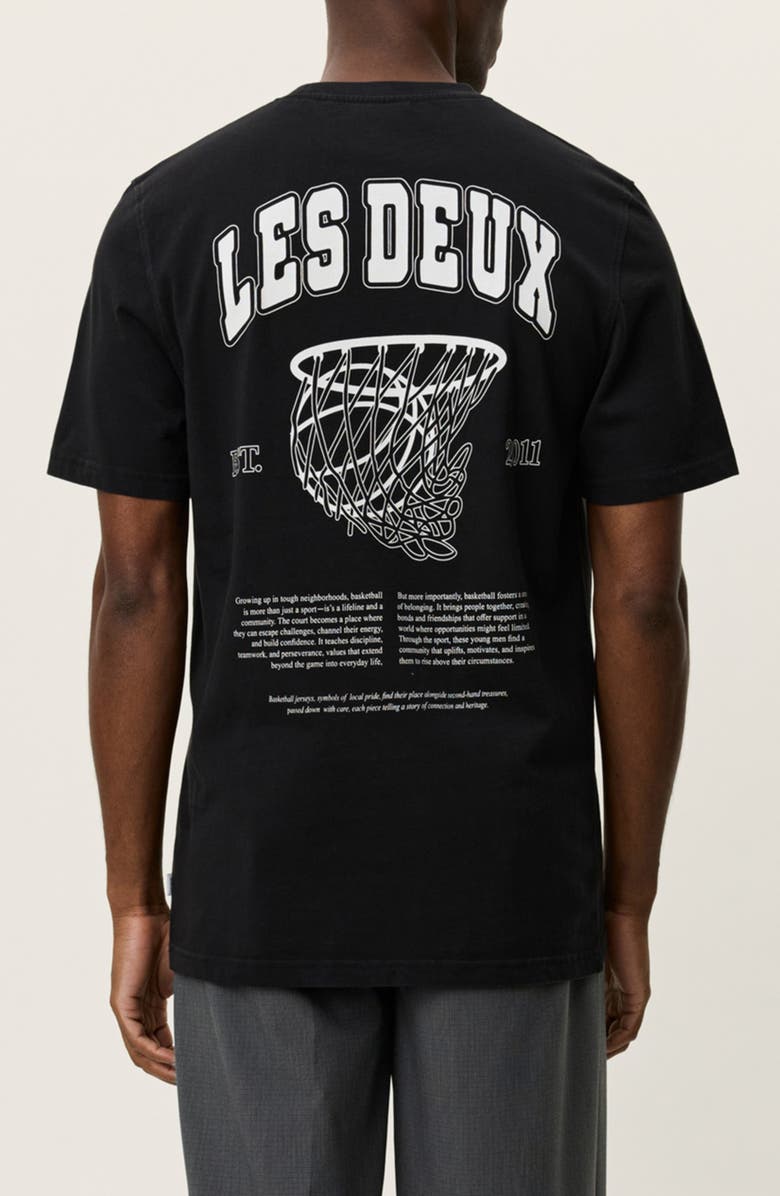 Les Deux Brady Hoop Graphic T-Shirt, Alternate, color, Black