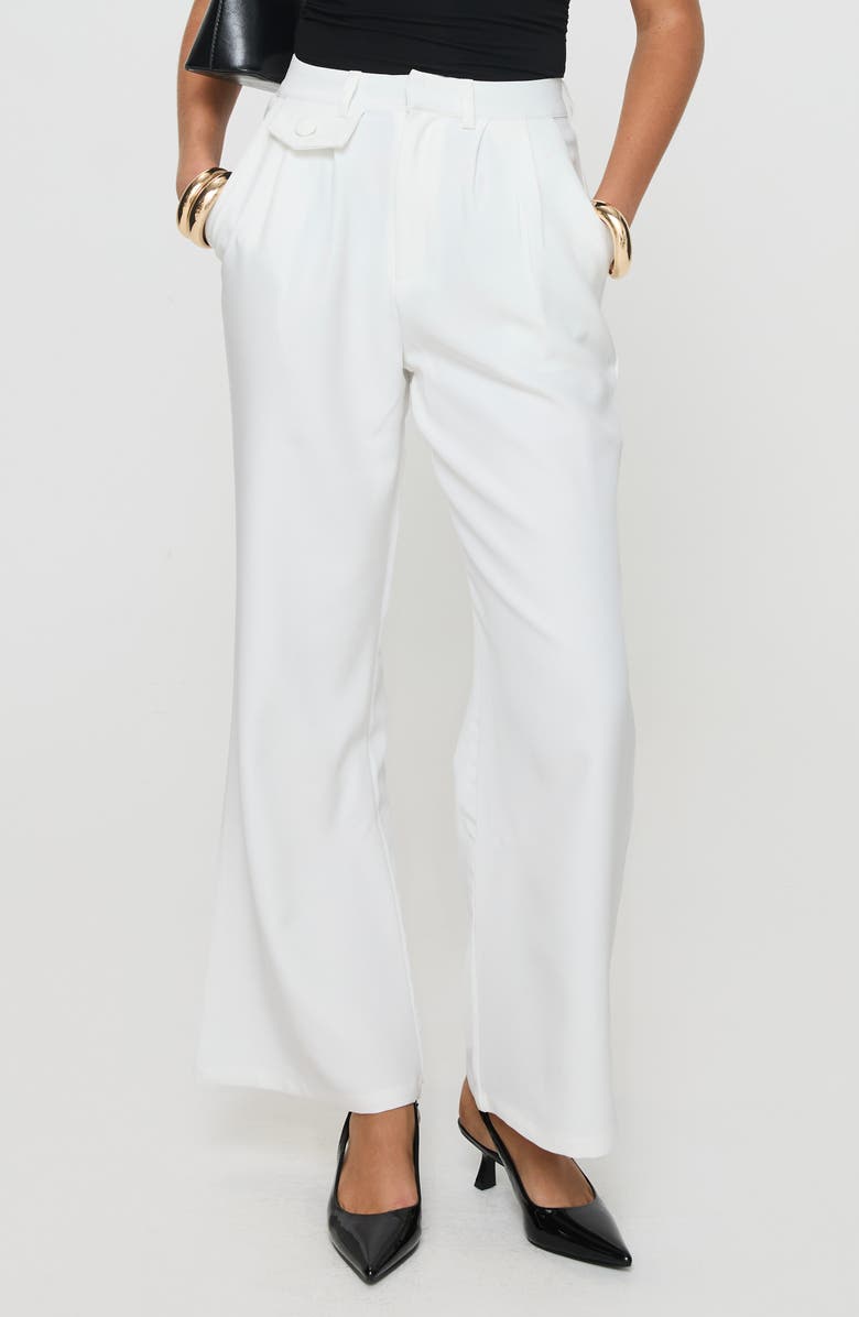 Princess Polly Jazzar Pleated Wide Leg Pants, Main, color, 