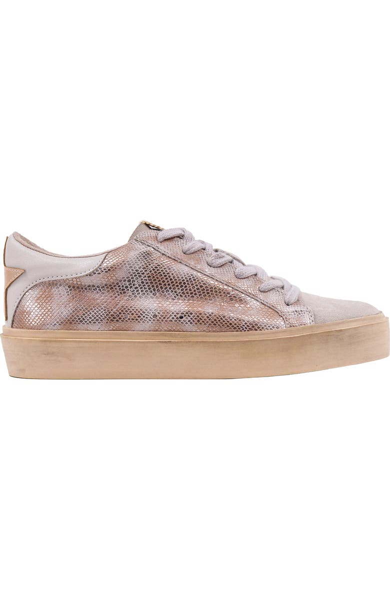 SHUSHOP Sienna Low Top Sneaker, Alternate, color, Gold Snake