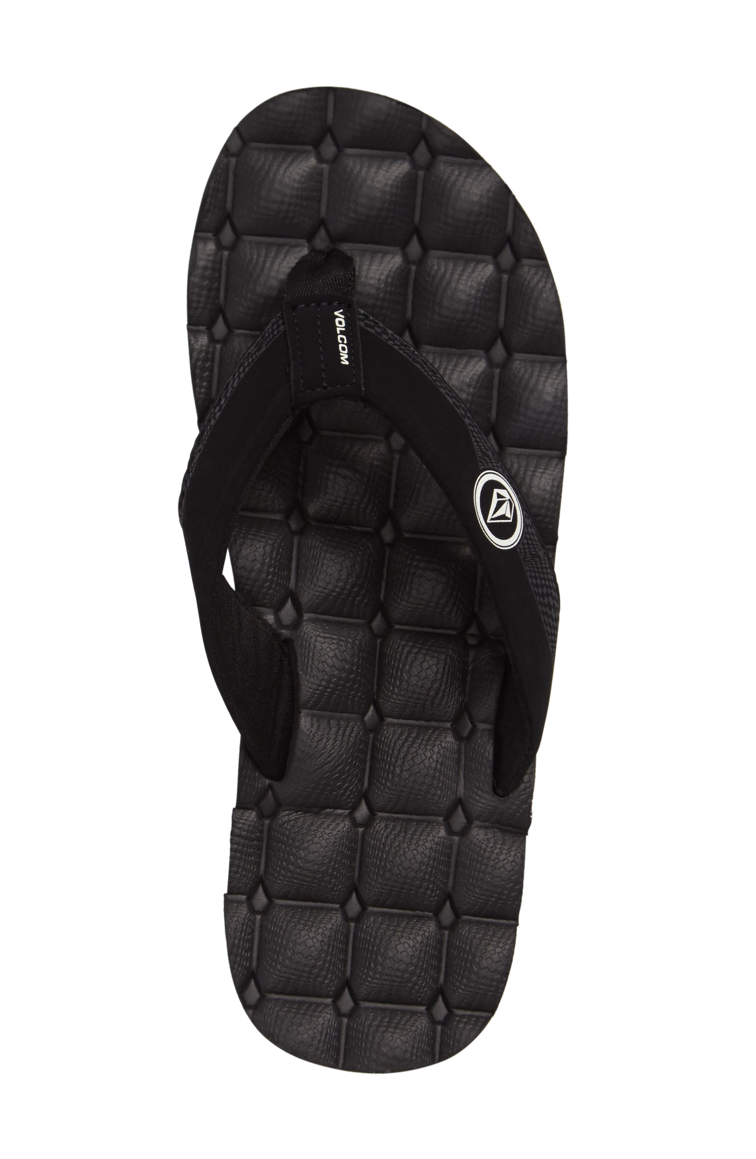 Recliner Flip Flop, Alternate, color, BLACK/ WHITE