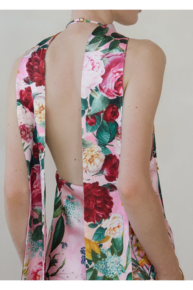 Maliya Feather Dress in Petal Muse, Alternate, color, Petal Muse