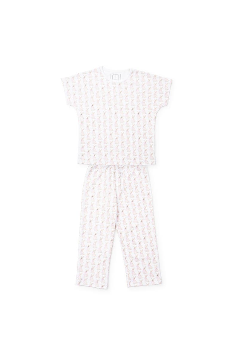 Lila and Hayes Merrick Girls' Pant Set, Main, color, Easter Bunnies Pink