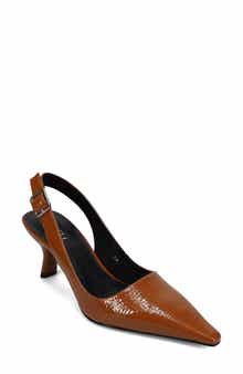 Patti Leather Slingback Pump