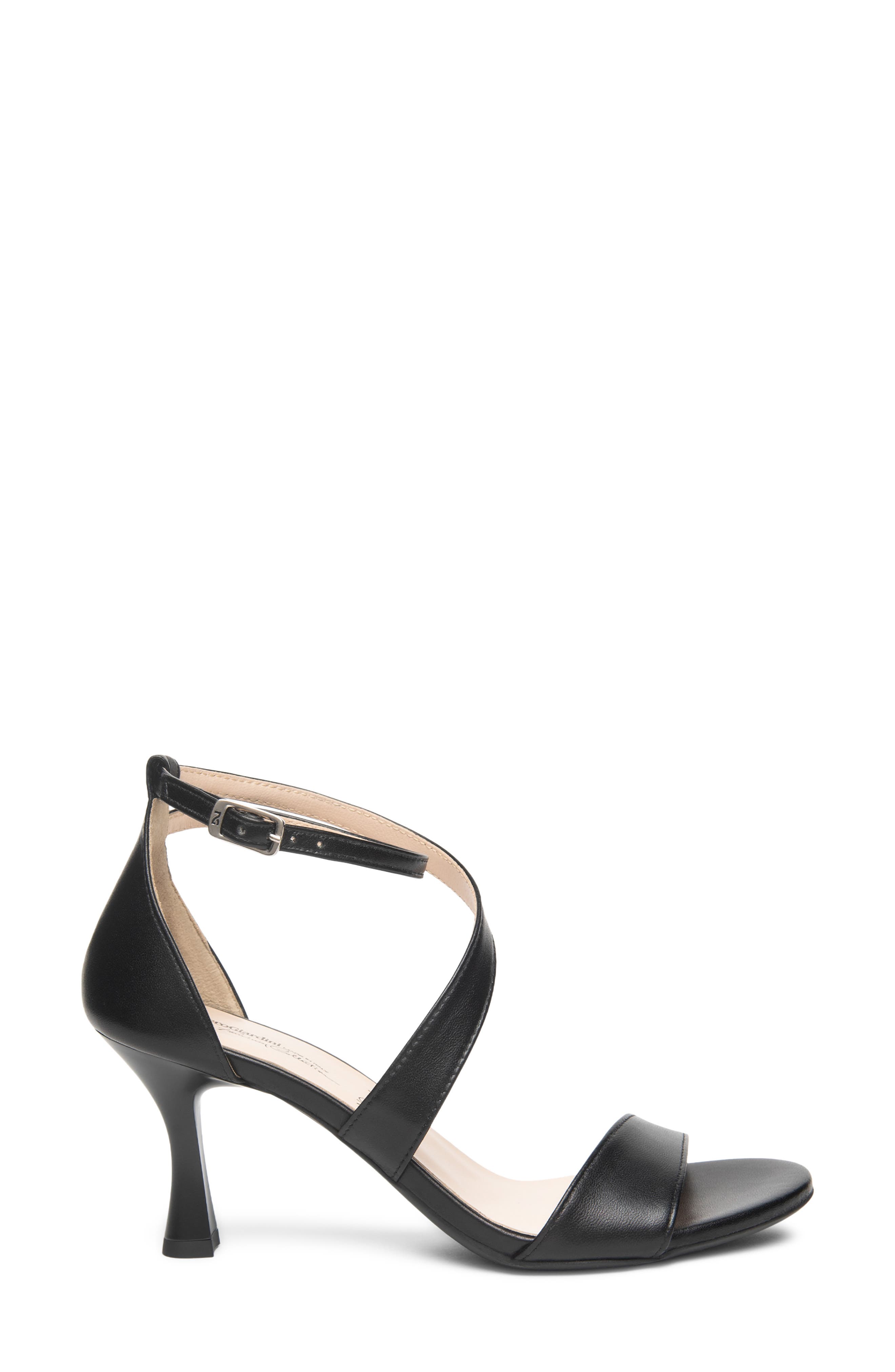 NeroGiardini Ankle Strap Sandal, Alternate, color, Black