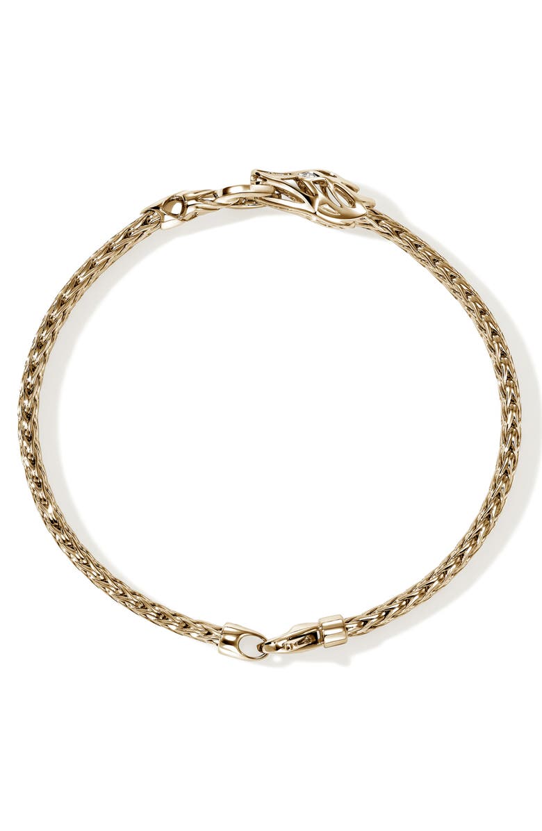 John Hardy Naga Bracelet, 14K Gold, Diamonds, Alternate, color, Gold