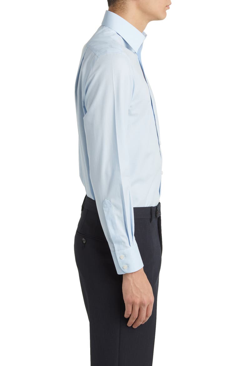 Non-Iron Poplin Shirt, Alternate, color, SKY BLUE