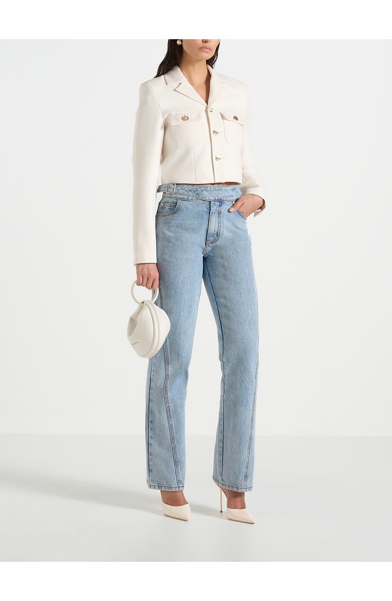Manière De Voir Daphina Tailored Jacket, Alternate, color, Off White