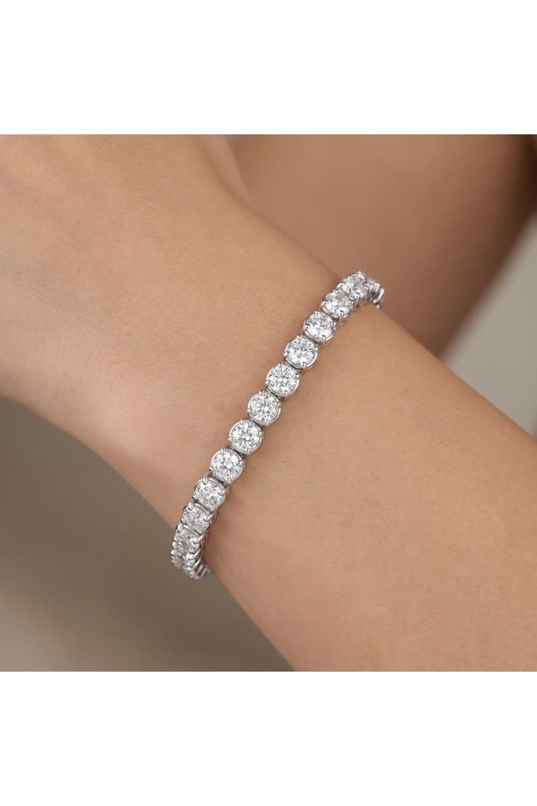 19.00Ct Diamond 21 Gram Tennis Bracelet 14k Gold 7" Lab Grown, Alternate, color, 14k White Gold