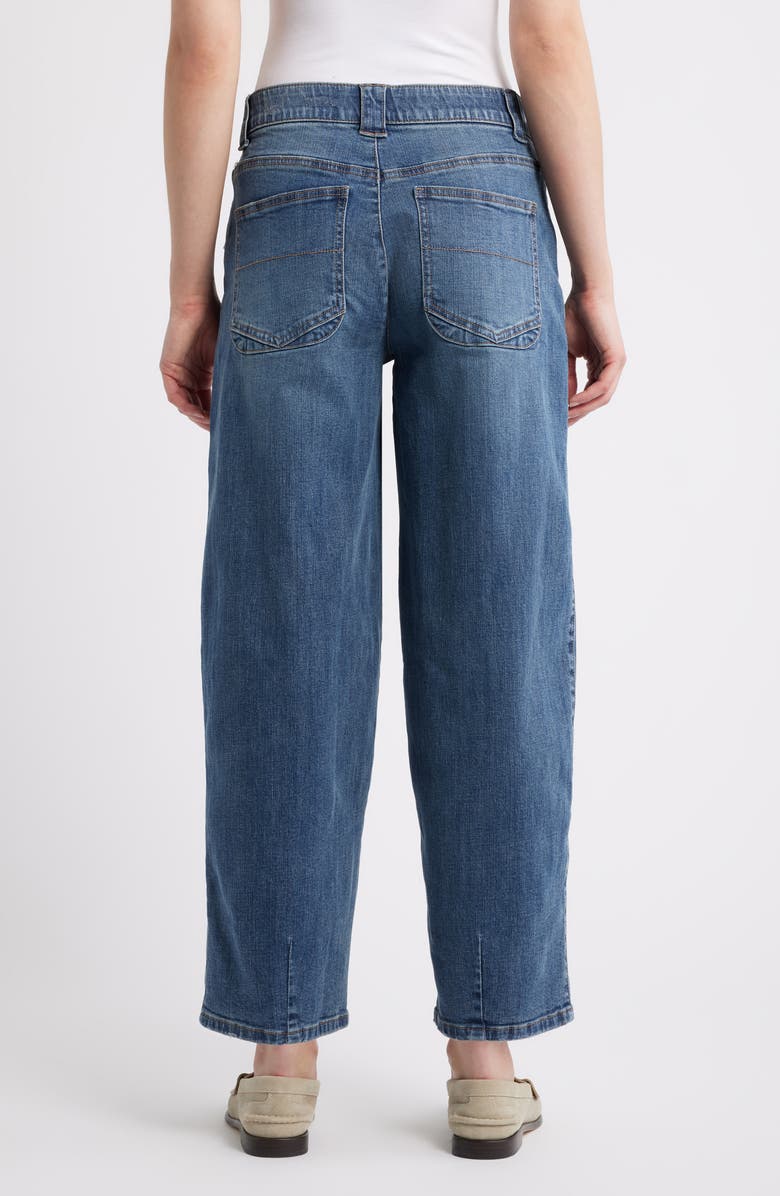 Wit & Wisdom High Waist Barely Barrel Jeans, Alternate, color, Mid Blue Artisanal