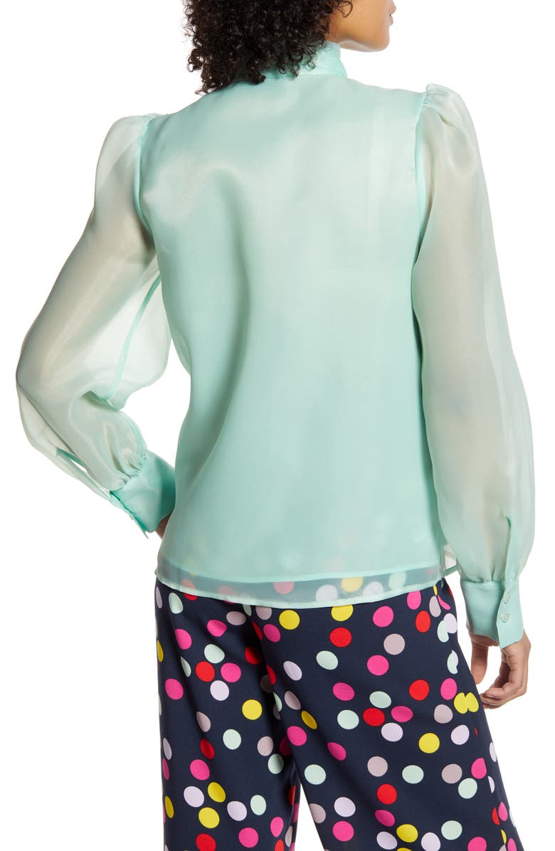 Halogen<sup>®</sup> x Atlantic-Pacific Bow Collar Blouse, Alternate, color,