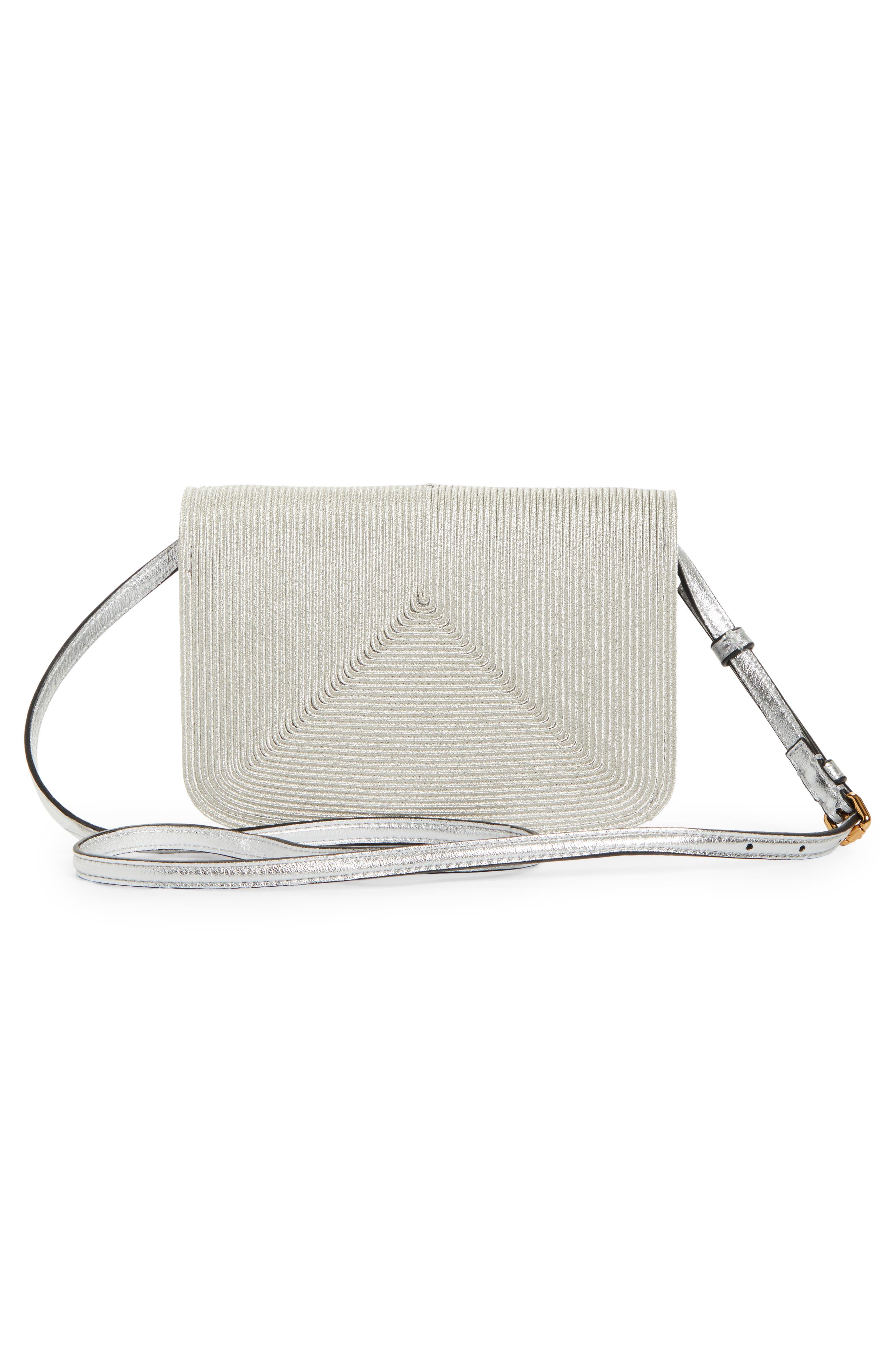 Etro Essential Raffia Crossbody Bag, Alternate, color, 