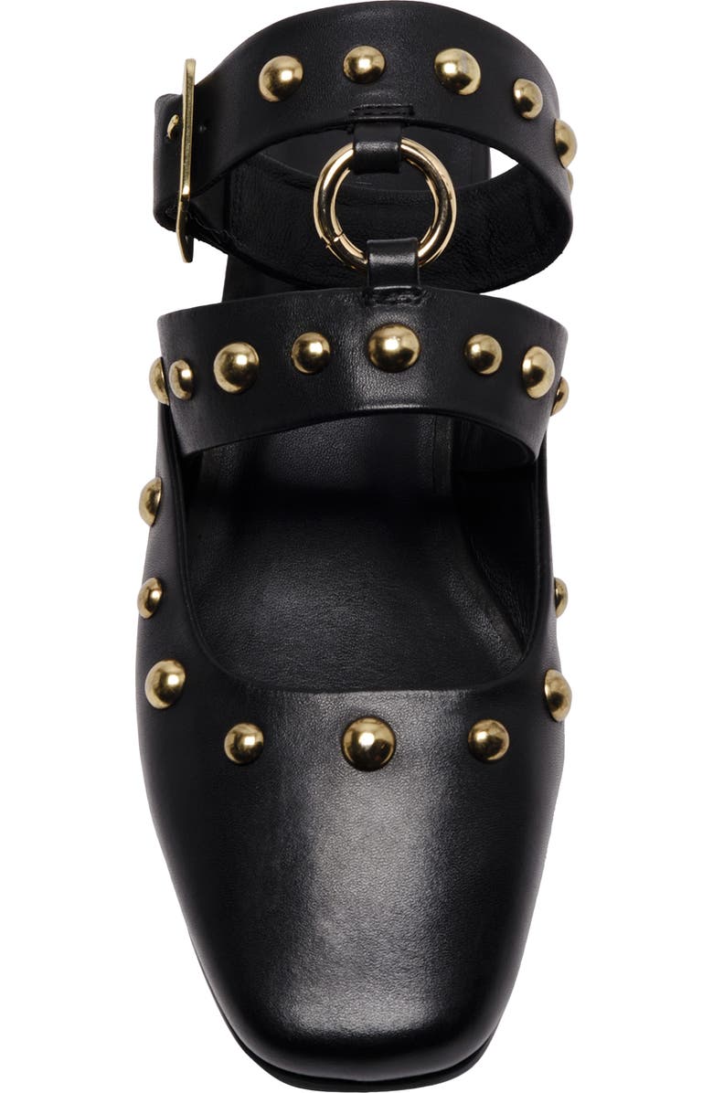 Free People Camille Ankle Strap Mule, Alternate, color, Black Leather